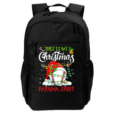 This Is My Christmas Baseball Pajama For Boys Backpack