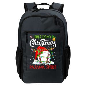 This Is My Christmas Baseball Pajama For Boys Daily Commute Backpack