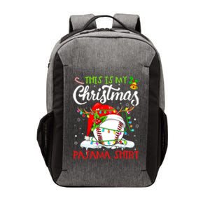 This Is My Christmas Baseball Pajama For Boys Vector Backpack