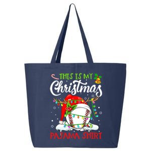 This Is My Christmas Baseball Pajama For Boys 25L Jumbo Tote