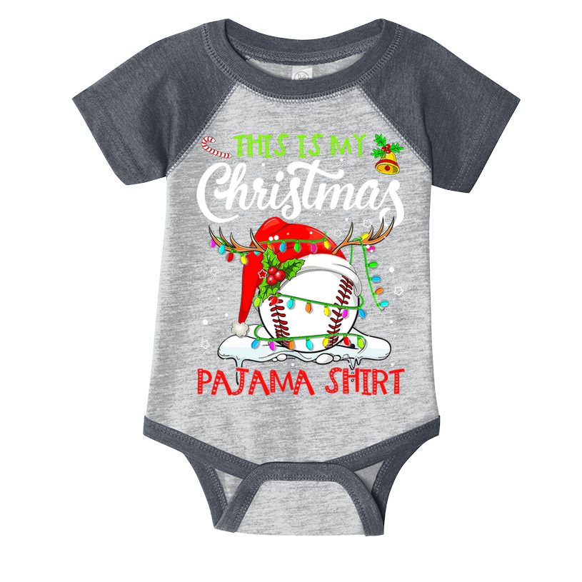 This Is My Christmas Baseball Pajama For Boys Infant Baby Jersey Bodysuit