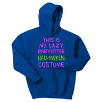 This Is My Lazy Sitter Halloween Costume Funny Gift Kids Hoodie