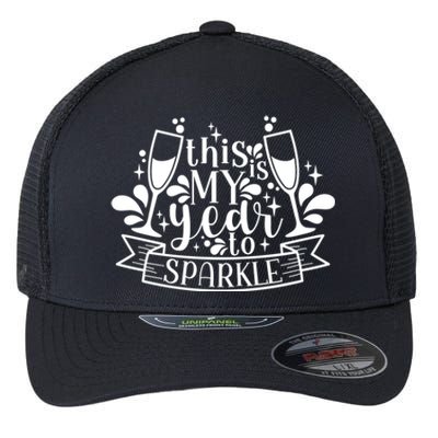 This Is My Year To New Years Party Design Gift Flexfit Unipanel Trucker Cap