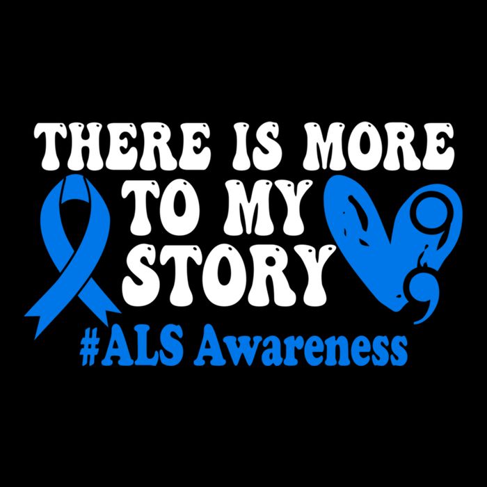 There Is More To My Story Blue Ribbon Als Awareness Month Gift Impact Tech Backpack