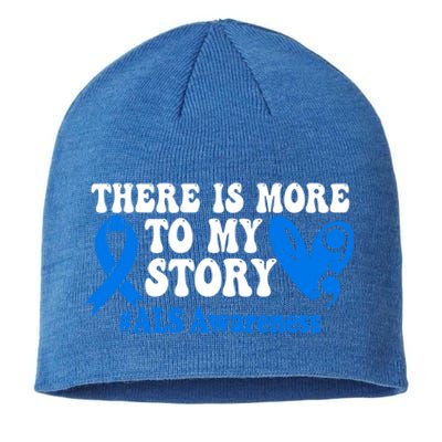 There Is More To My Story Blue Ribbon Als Awareness Month Gift Sustainable Beanie