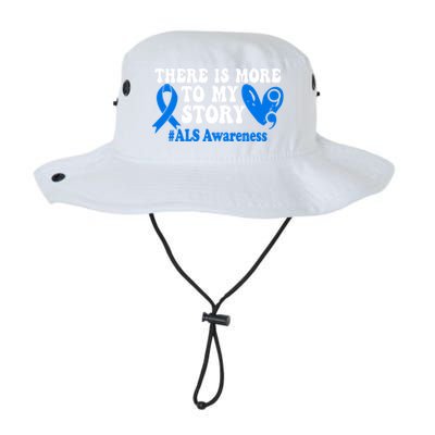 There Is More To My Story Blue Ribbon Als Awareness Month Gift Legacy Cool Fit Booney Bucket Hat