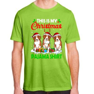 This Is My Christmas Pajama Beagle Dog Lights Xmas Meaningful Gift Adult ChromaSoft Performance T-Shirt