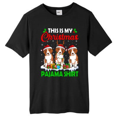 This Is My Christmas Pajama Beagle Dog Lights Xmas Meaningful Gift Tall Fusion ChromaSoft Performance T-Shirt