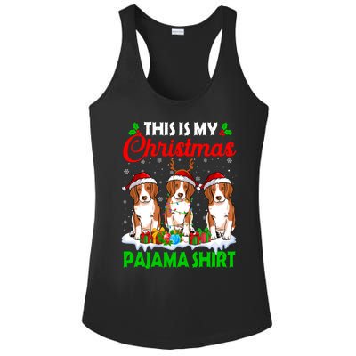 This Is My Christmas Pajama Beagle Dog Lights Xmas Meaningful Gift Ladies PosiCharge Competitor Racerback Tank