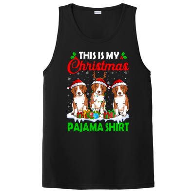 This Is My Christmas Pajama Beagle Dog Lights Xmas Meaningful Gift PosiCharge Competitor Tank