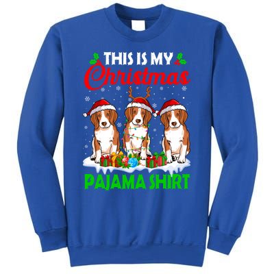 This Is My Christmas Pajama Beagle Dog Lights Xmas Meaningful Gift Sweatshirt