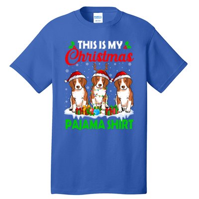 This Is My Christmas Pajama Beagle Dog Lights Xmas Meaningful Gift Tall T-Shirt