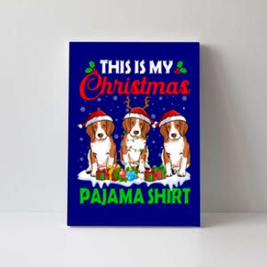 This Is My Christmas Pajama Beagle Dog Lights Xmas Meaningful Gift Canvas