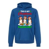 This Is My Christmas Pajama Beagle Dog Lights Xmas Meaningful Gift Premium Hoodie