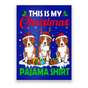 This Is My Christmas Pajama Beagle Dog Lights Xmas Meaningful Gift Poster