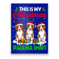 This Is My Christmas Pajama Beagle Dog Lights Xmas Meaningful Gift Poster