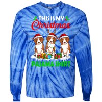 This Is My Christmas Pajama Beagle Dog Lights Xmas Meaningful Gift Tie-Dye Long Sleeve Shirt