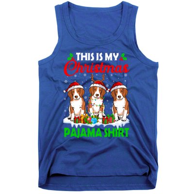 This Is My Christmas Pajama Beagle Dog Lights Xmas Meaningful Gift Tank Top