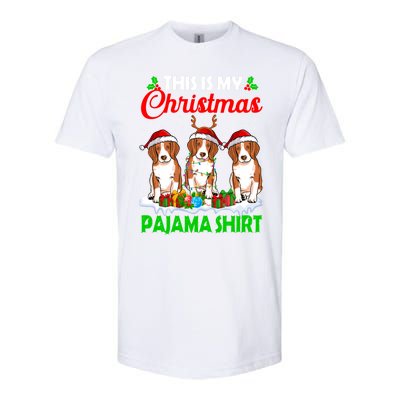 This Is My Christmas Pajama Beagle Dog Lights Xmas Meaningful Gift Softstyle CVC T-Shirt