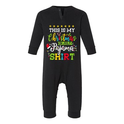 This Is My Christmas In July Pajama Hawaiian Summer Infant Fleece One Piece