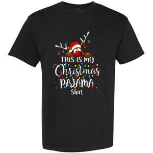 This Is My Christmas Pajama Xmas Lights Funny Holiday Garment-Dyed Heavyweight T-Shirt