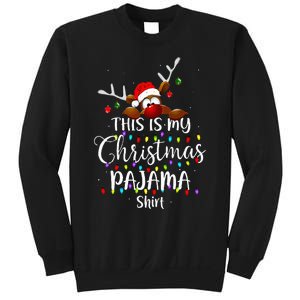 This Is My Christmas Pajama Xmas Lights Funny Holiday Sweatshirt