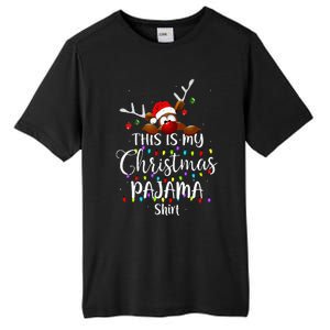 This Is My Christmas Pajama Xmas Lights Funny Holiday Tall Fusion ChromaSoft Performance T-Shirt