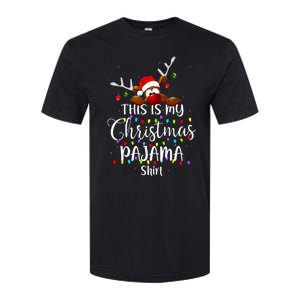 This Is My Christmas Pajama Xmas Lights Funny Holiday Softstyle CVC T-Shirt