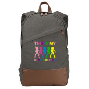 This Is My Disco Costume Family Party 1970s Cotton Canvas Backpack