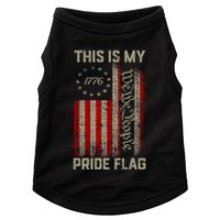 This Is My Pride Flag Usa American Patriotic 4th Of July Doggie Tank