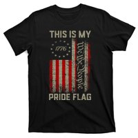 This Is My Pride Flag Usa American Patriotic 4th Of July T-Shirt