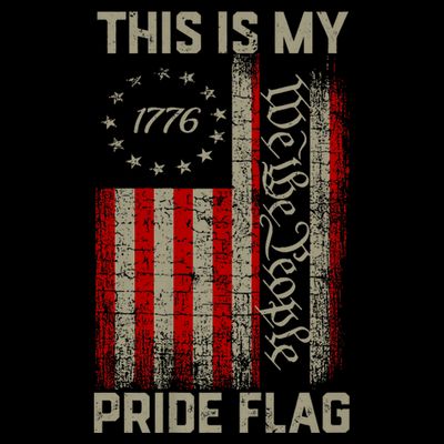 This Is My Pride Flag Usa American Patriotic 4th Of July T-Shirt