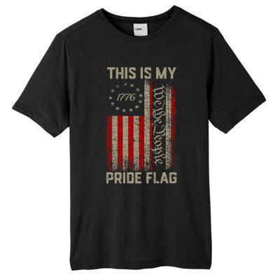 This Is My Pride Flag Usa American Patriotic 4th Of July Tall Fusion ChromaSoft Performance T-Shirt