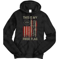 This Is My Pride Flag Usa American Patriotic 4th Of July Tie Dye Hoodie