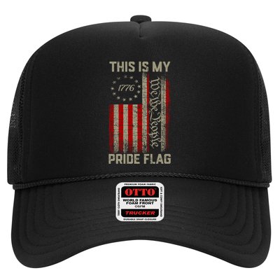 This Is My Pride Flag Usa American Patriotic 4th Of July Trucker Hat