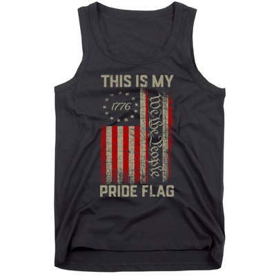 This Is My Pride Flag Usa American Patriotic 4th Of July Tank Top