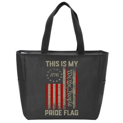 This Is My Pride Flag Usa American Patriotic 4th Of July Zip Tote Bag