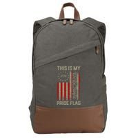 This Is My Pride Flag Usa American Patriotic 4th Of July Cotton Canvas Backpack