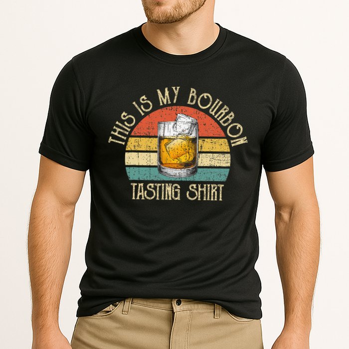 This Is My Bourbon Tasting Bourbon Lover Drinking Gift Cooling Performance Crew T-Shirt