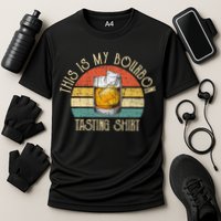 This Is My Bourbon Tasting Bourbon Lover Drinking Gift Cooling Performance Crew T-Shirt