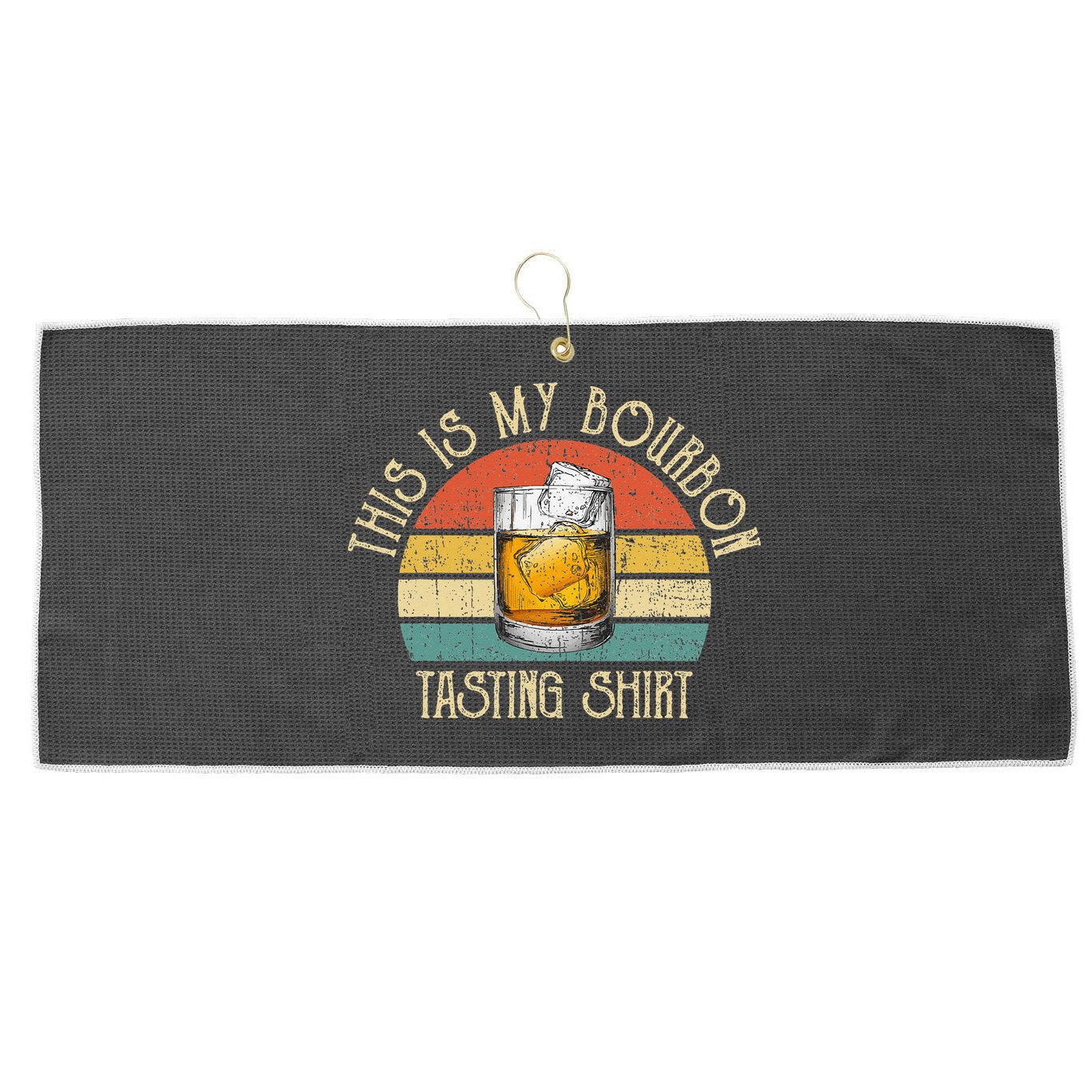 This Is My Bourbon Tasting Bourbon Lover Drinking Gift Large Microfiber Waffle Golf Towel