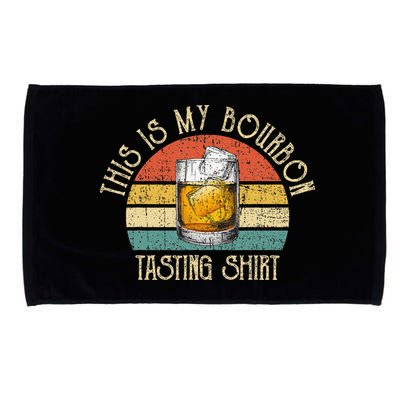 This Is My Bourbon Tasting Bourbon Lover Drinking Gift Microfiber Hand Towel