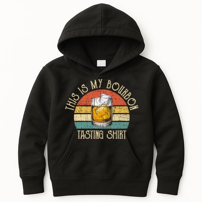 This Is My Bourbon Tasting Bourbon Lover Drinking Gift Kids Hoodie