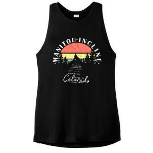 The Incline Manitou Springs Colorado Ladies PosiCharge Tri-Blend Wicking Tank