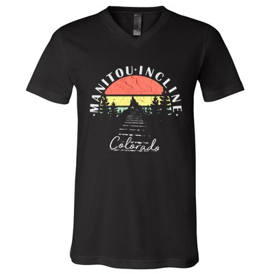 The Incline Manitou Springs Colorado V-Neck T-Shirt