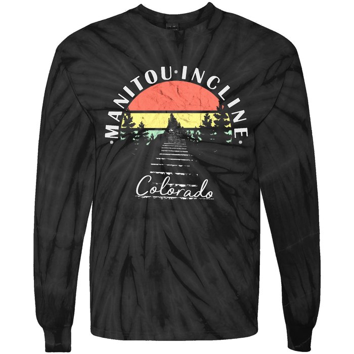 The Incline Manitou Springs Colorado Tie-Dye Long Sleeve Shirt