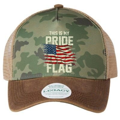 This Is My Pride Flag USA American 4th Of July Patriotic Legacy Tie Dye Trucker Hat