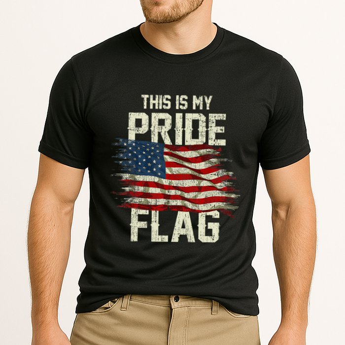 This Is My Pride Flag USA American 4th Of July Patriotic Cooling Performance Crew T-Shirt