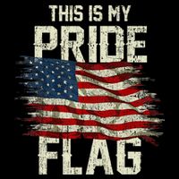 This Is My Pride Flag USA American 4th Of July Patriotic 16 in Basic Backpack