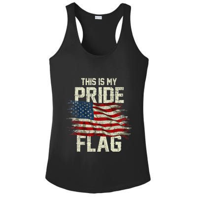 This Is My Pride Flag USA American 4th Of July Patriotic Ladies PosiCharge Competitor Racerback Tank
